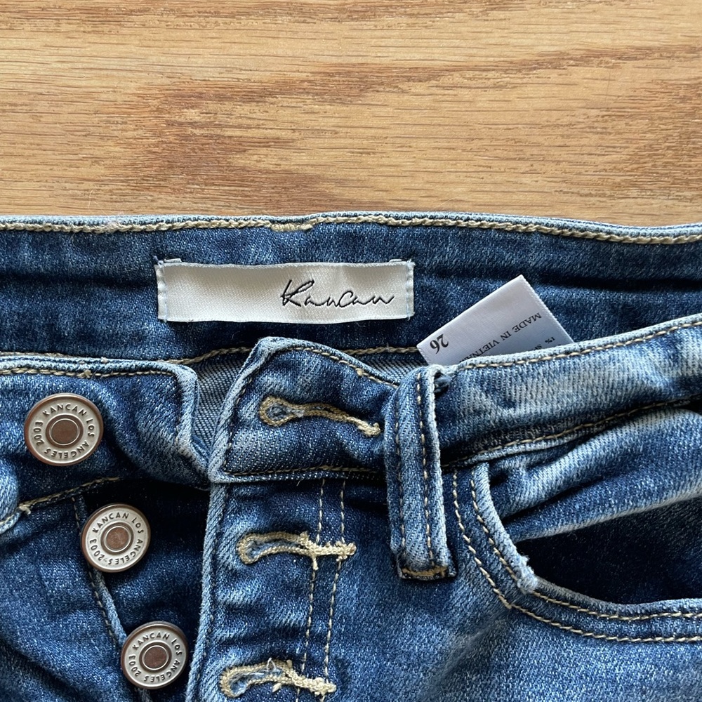 KanCan High Rise Ripped Skinny Jeans - Picture 4 of 4
